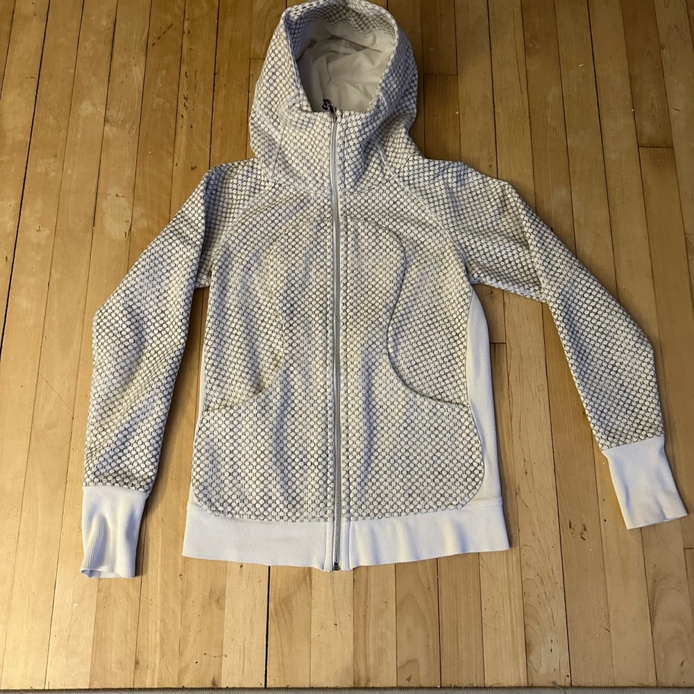LULULEMON Women's White Patterned Jacket Lululemon size 8
